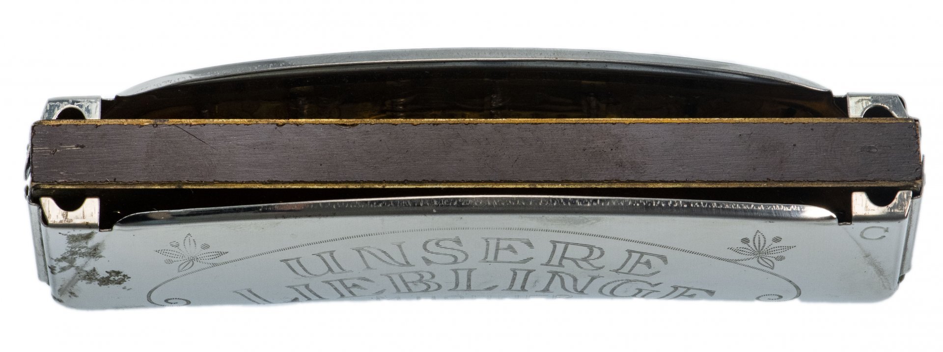 Губная гармоника октавная, металл, фирма "HOHNER Unsere Lieblinge", Германия, 1960-1990 гг.