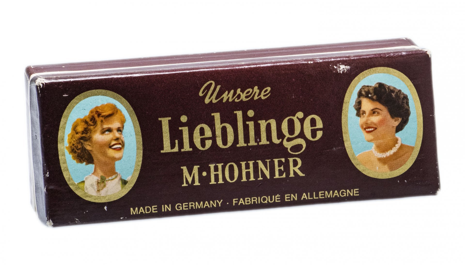 Губная гармоника октавная, металл, фирма "HOHNER Unsere Lieblinge", Германия, 1960-1990 гг.