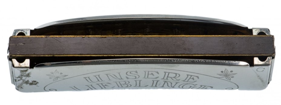 Губная гармоника октавная, металл, фирма "HOHNER Unsere Lieblinge", Германия, 1960-1990 гг.
