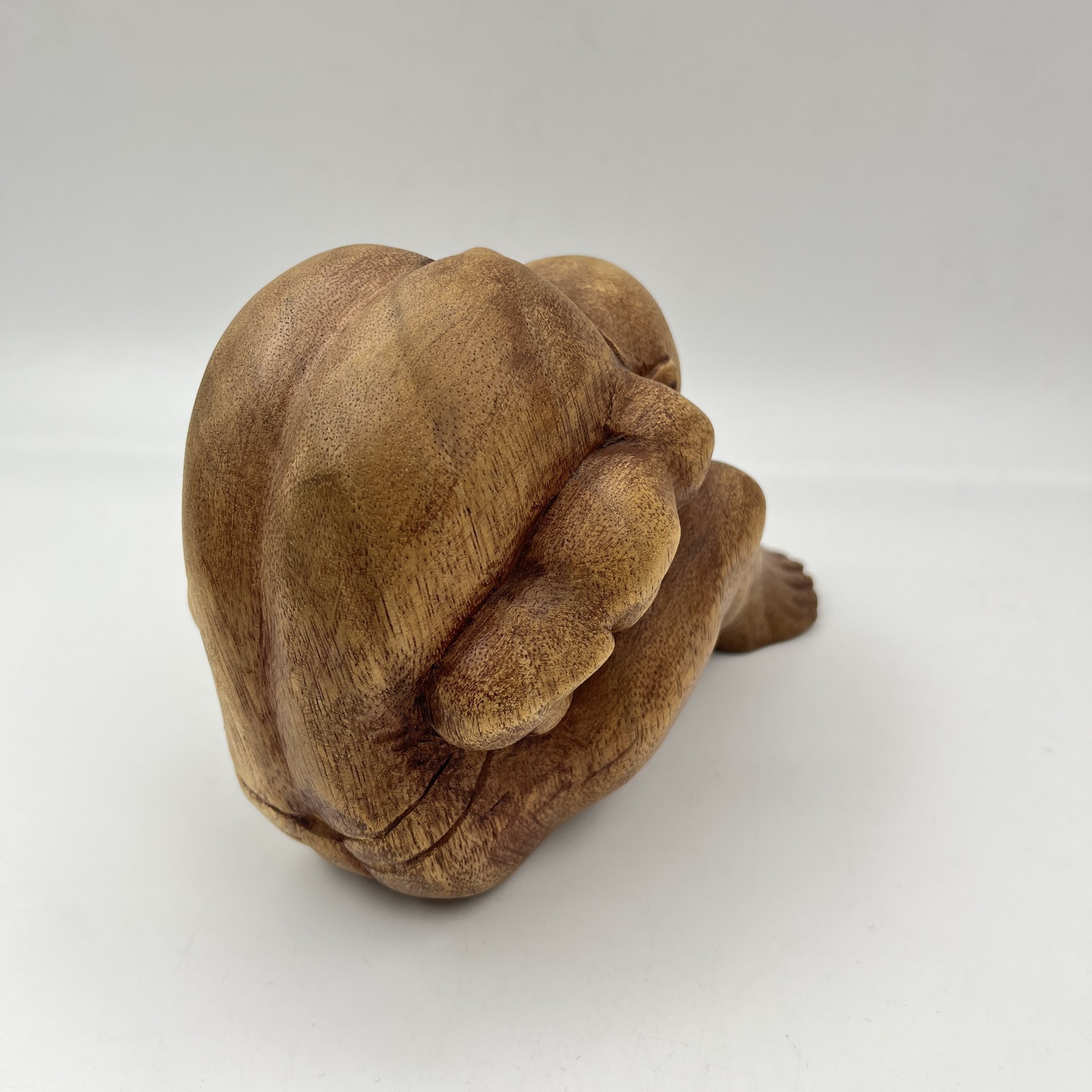 Статуэтка "Плачущий монах", дерево, крашение, резьба, Азия, 1990-2000 гг.