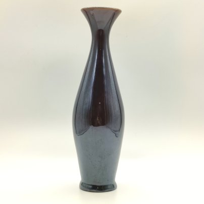 Ваза для цветов лаконичной формы, керамика, глазурь, СССР, 1970-1990 гг.