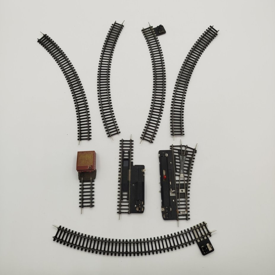 Набор из восьми рельс для железной дороги 9 мм.,Berliner TT Bahnen