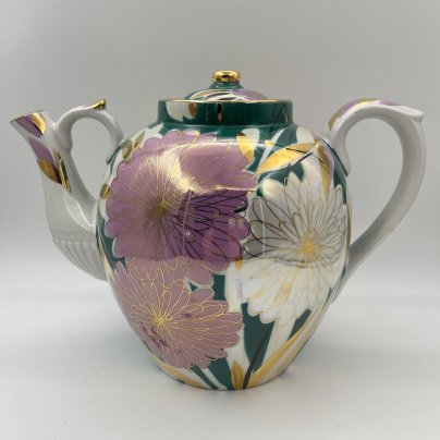 Чайник доливной "Хризантемы" ("Астры"), автор В.К. Яснецов