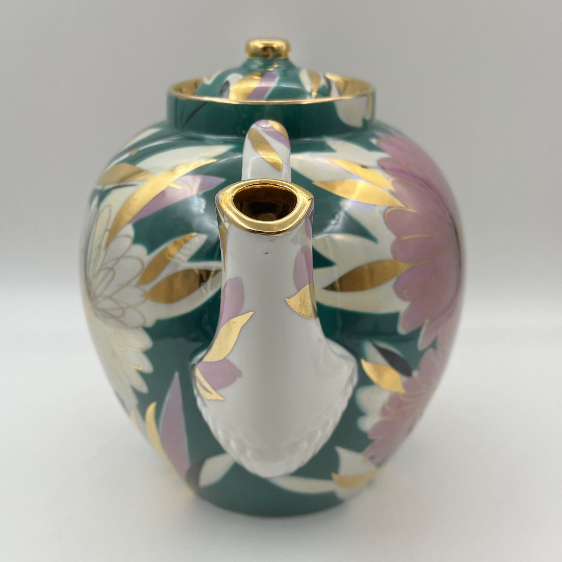 Чайник доливной "Хризантемы" ("Астры"), автор В.К. Яснецов