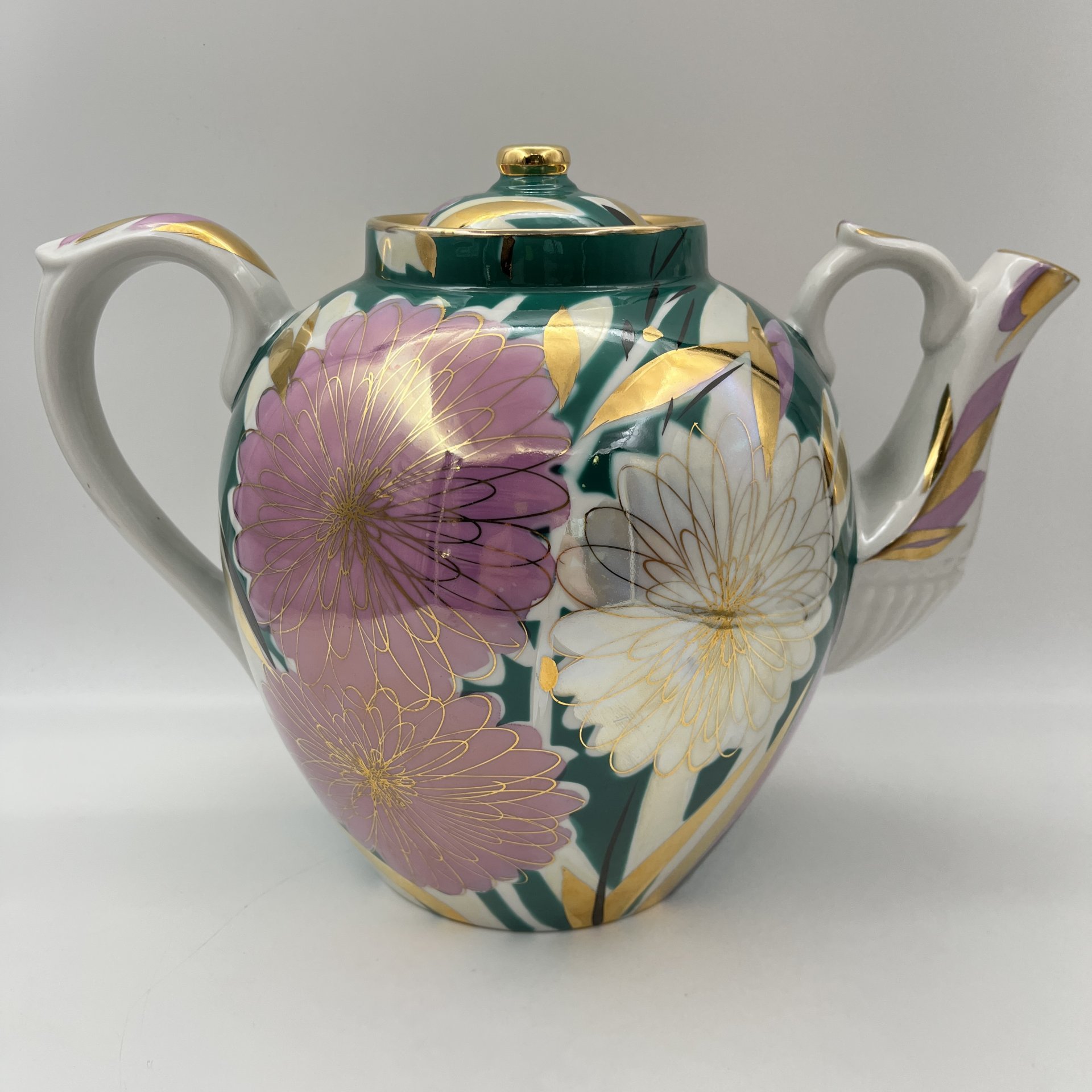 Чайник доливной "Хризантемы" ("Астры"), автор В.К. Яснецов