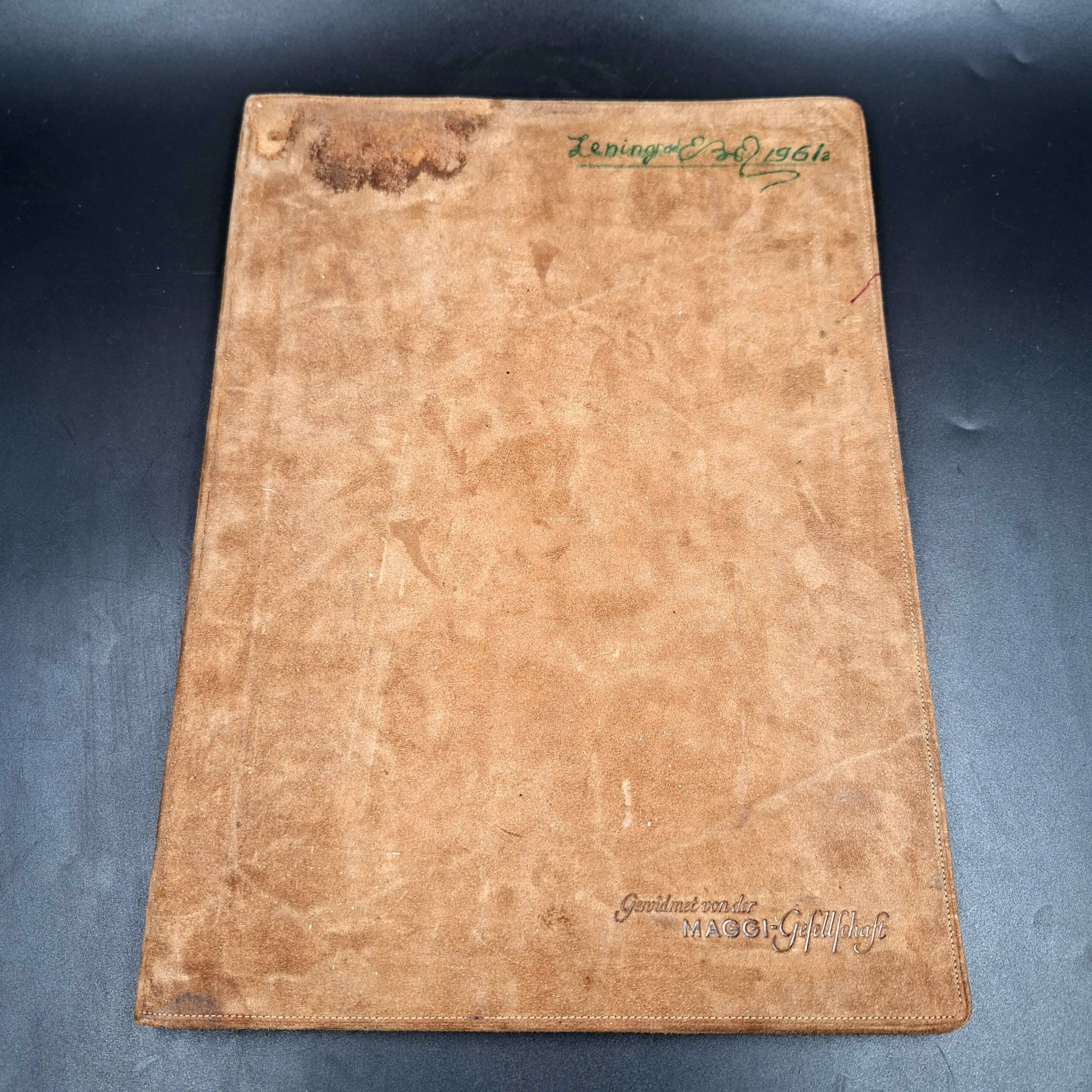 Папка "Maggi-Gesellschaft", замша