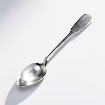 Ложка чайная лаконичной формы, серебро 84 пр., торговый дом «И.В. Захарова сыновья» , Москва, Российская империя, 1870-1880 гг., Торговый дом «И.В. Захарова сыновья»