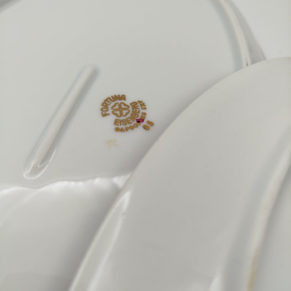 Сервировочные блюда овальной формы из сервиза "Мадонна", фарфор, деколь, люстр, золочение, Fortuna Eisenberg, ГДР, 1960-1973 гг.