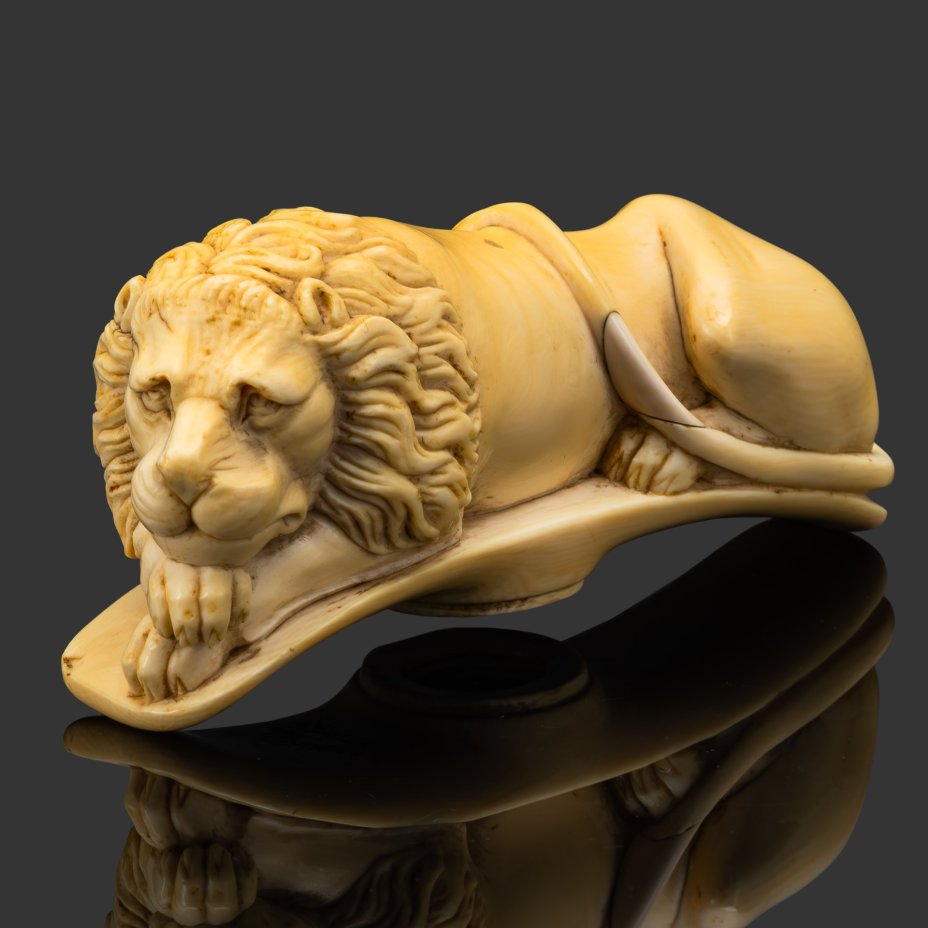 Навершие (ручка) трости в виде льва