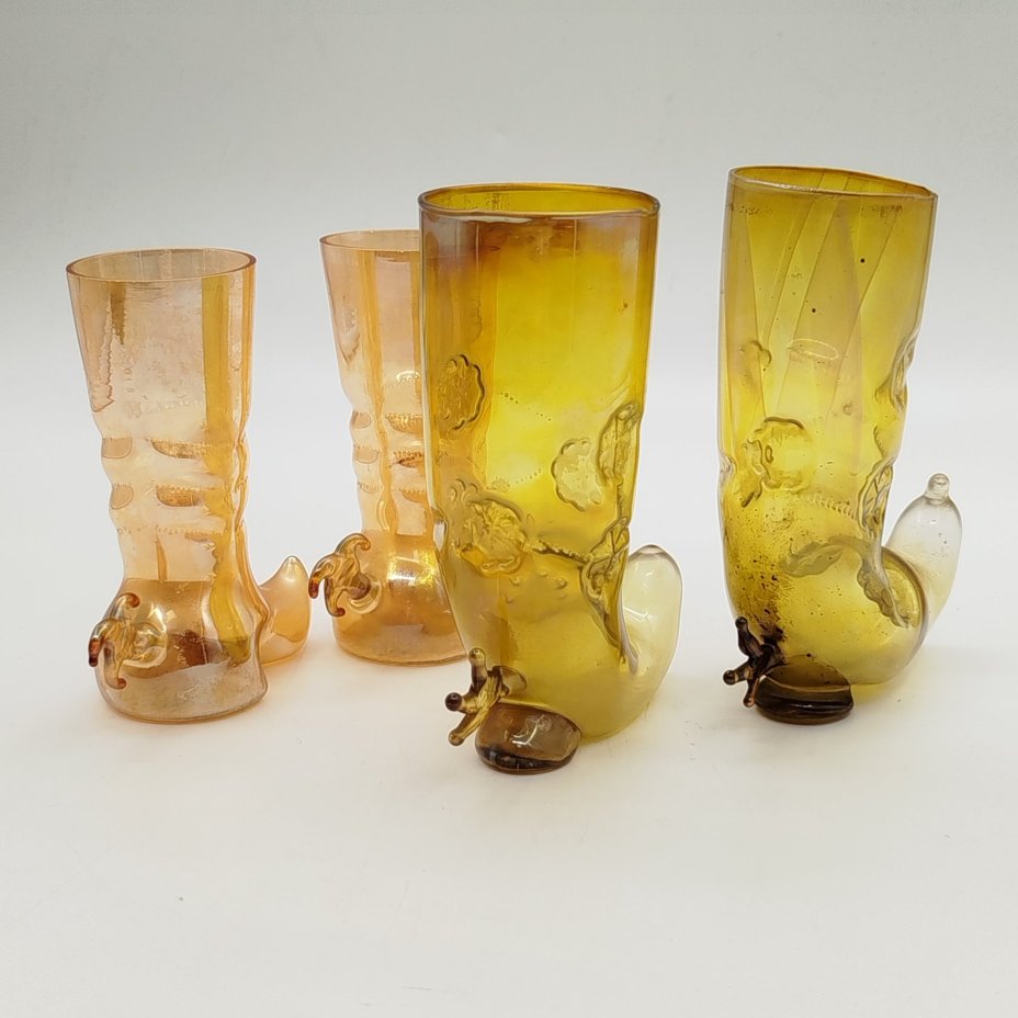 Набор из 4-х сувенирных стопок "Сапог" (в подборе)