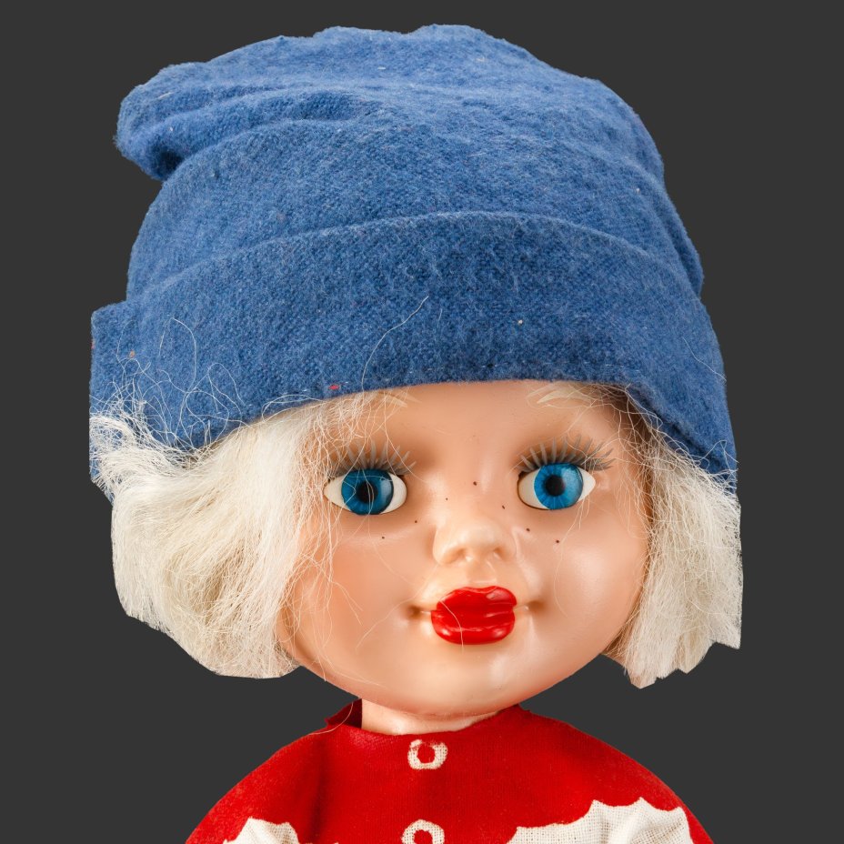 Кукла сувенирная "Емеля", автор Марианна Мотовилова, полиэтилен, текстиль, крашение, роспись, Фабрика «Ленигрушка», СССР, 1960-1970 гг.