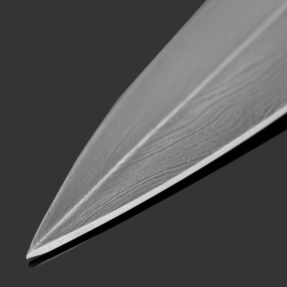 Кинжал охотничий «Хиршфангер», дамасская сталь, латунь, дерево, кожа ската, кость мамонта, золочение, литьевые элементы декора; в деревянном подарочном коробе с бархатным ложементом