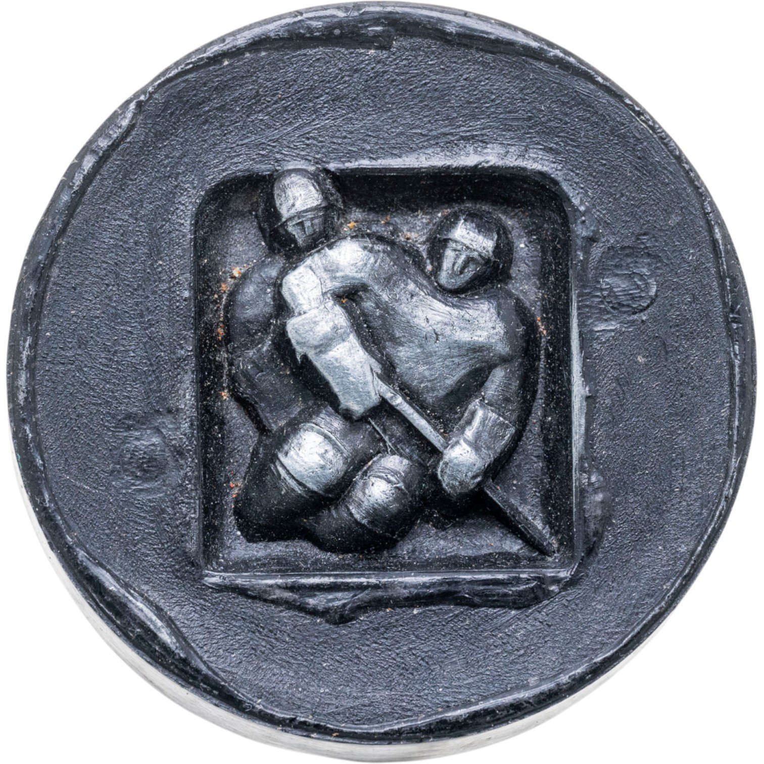 Памятная сувенирная шайба Чемпионата мира по хоккею Москва-1973, СССР, 1970-е гг.