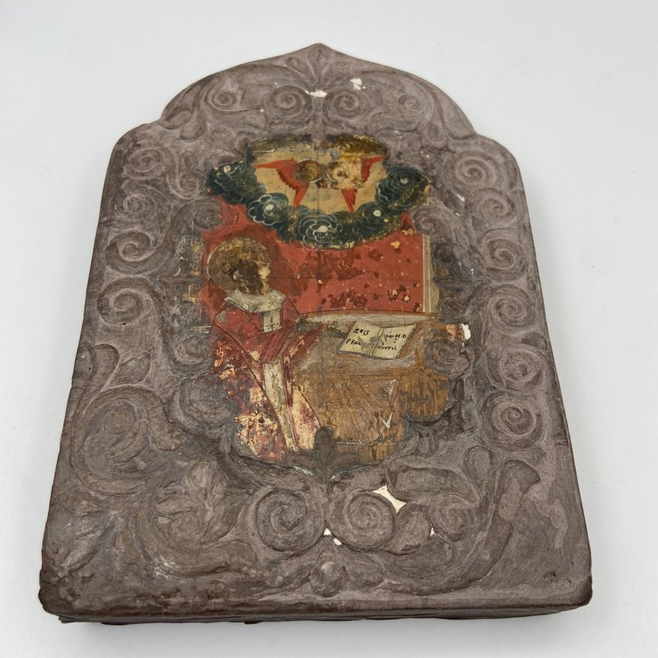 Икона "Святой Николай Чудотворец с херувимами"