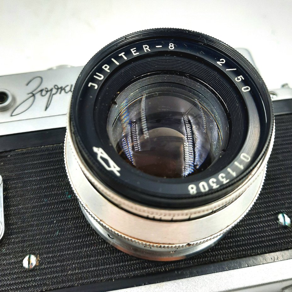 Фотоаппарат "Зоркий-4" с объективом "Юпитер-8" в оригинальном кофре, металл, пластик, кожа, стекло, Красногорский механический завод (КМЗ), СССР, 1956-1973 гг., Красногорский механический завод (КМЗ)