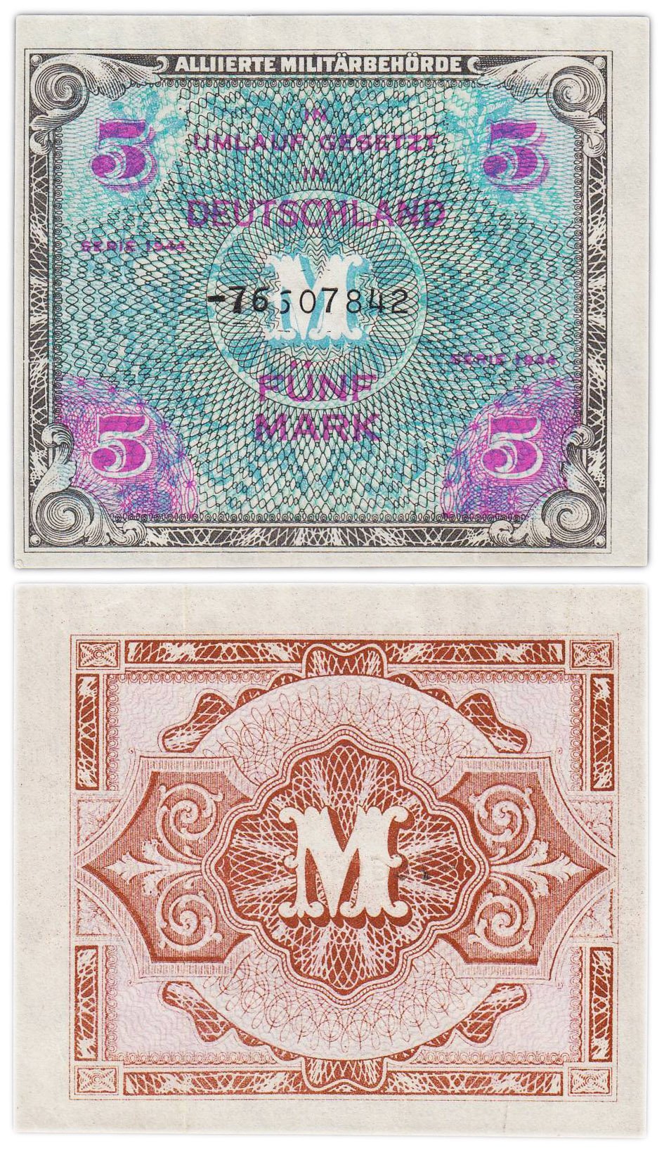Германия 5 марок 1944