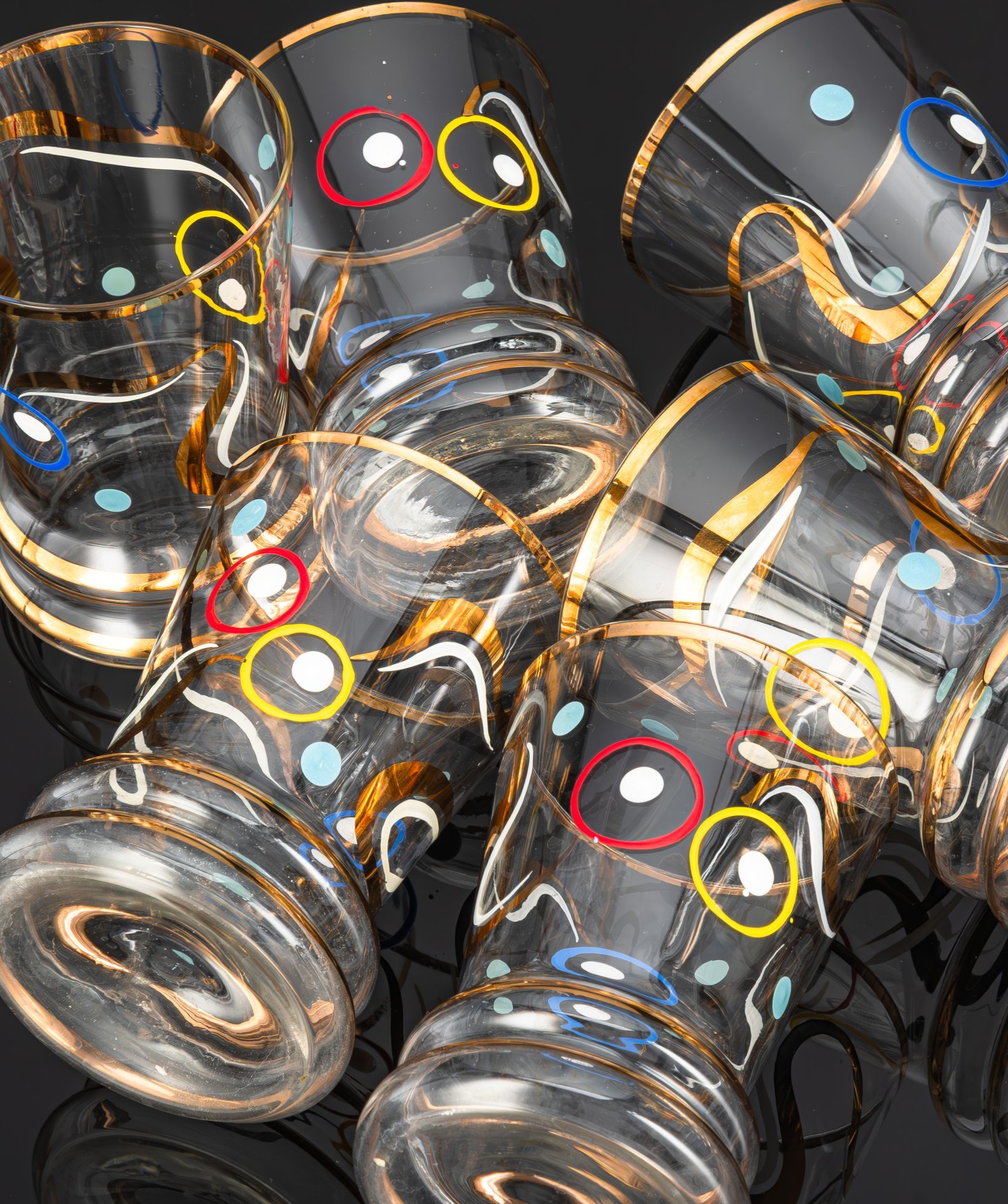 Набор для подачи прохладительных напитков на 6 персон (кувшин, стаканы) в стиле минимализм