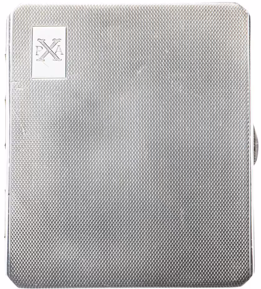 Портсигар, серебро 925 пр., фирма "James Dixon & Sons Ltd", г.Шеффилд, Великобритания, 1940 г.