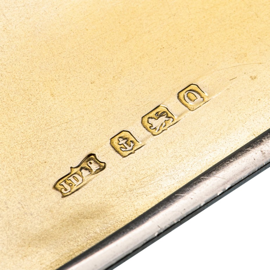 Портсигар, серебро 925 пр., фирма "James Dixon & Sons Ltd", г.Шеффилд, Великобритания, 1940 г.