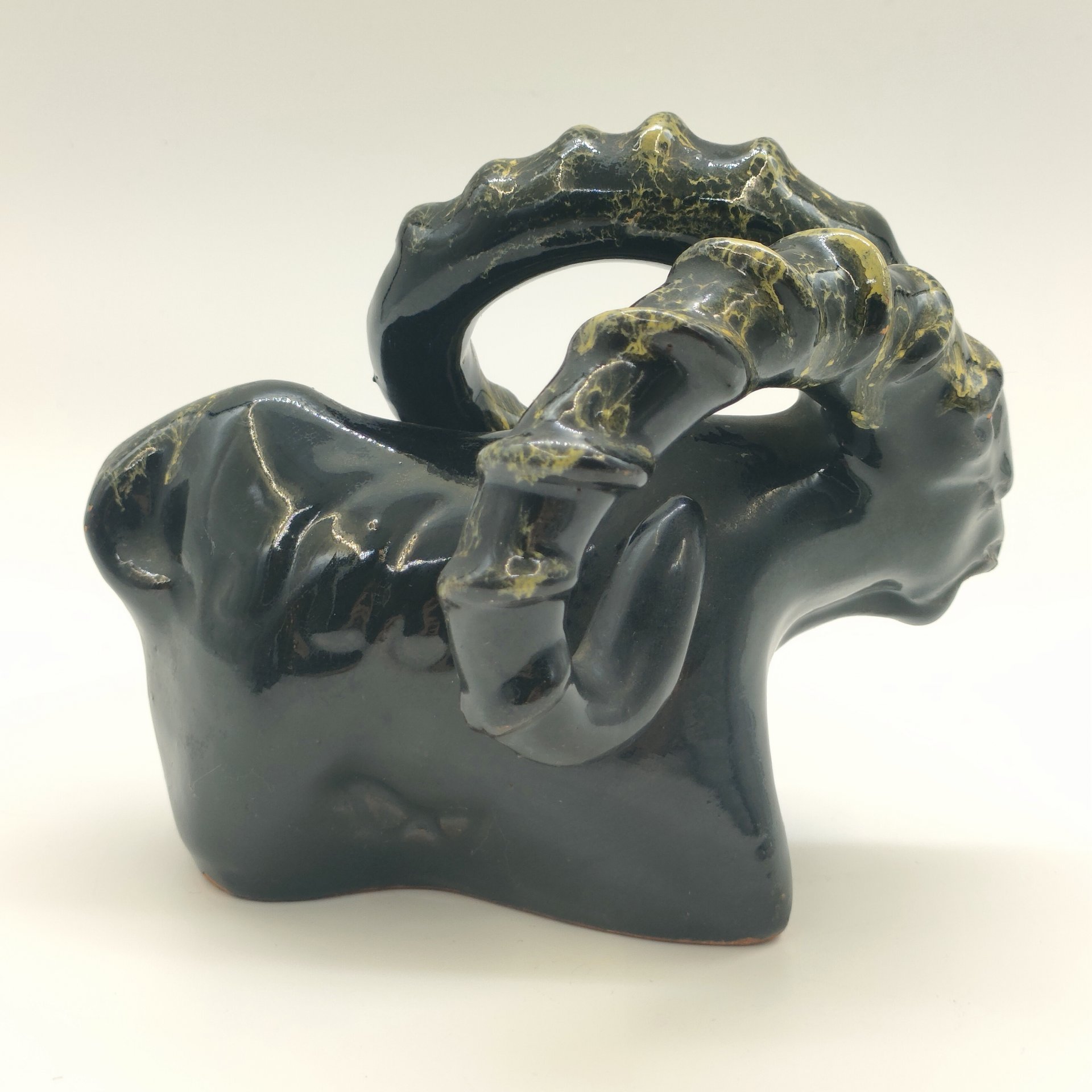 Статуэтка "Архар", керамика, глазурь, СССР, 1970-1980 гг.