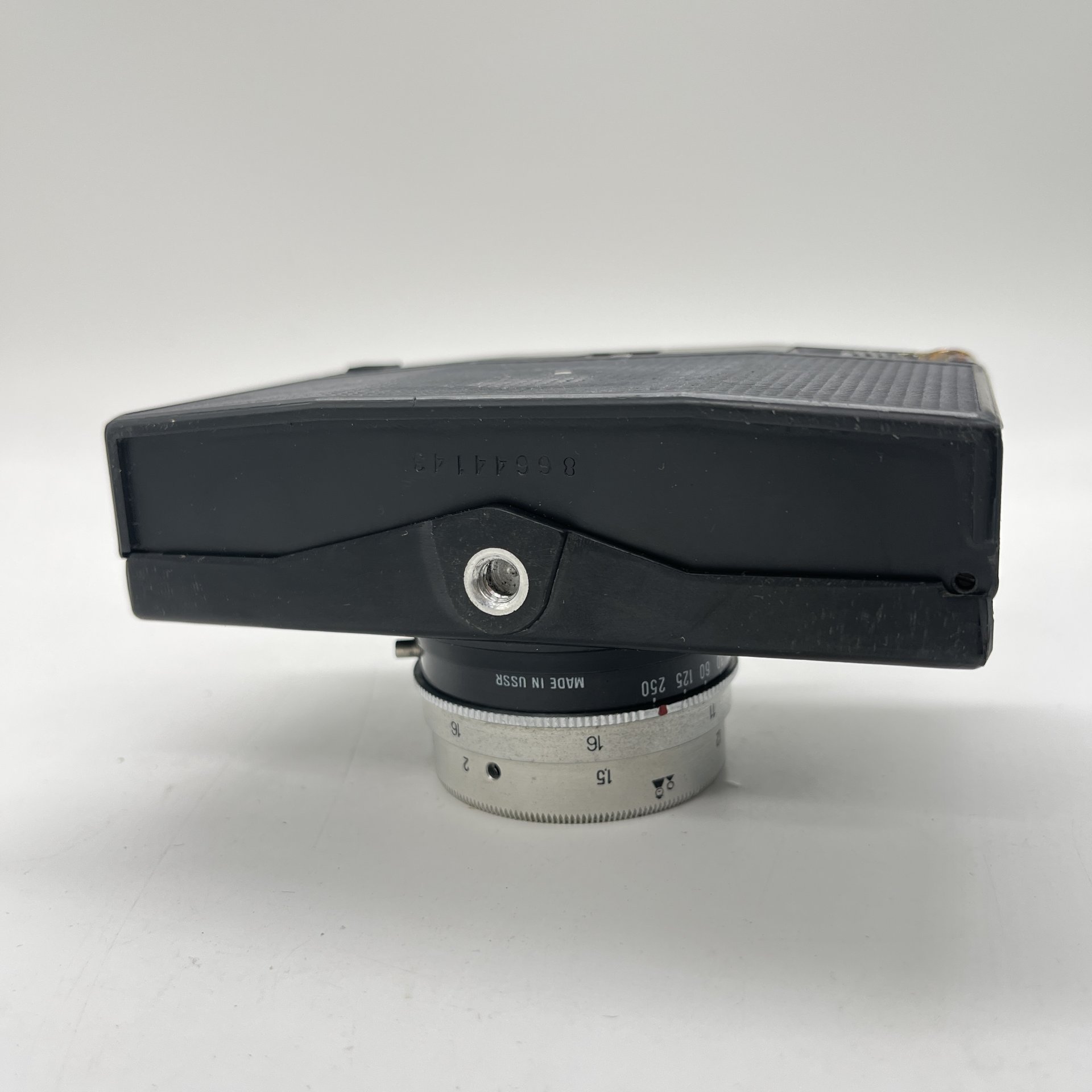 Фотоаппарат "Смена-8" в оригинальном кофре (не работает), металл, стекло, полимерный материал, кожа, ЛОМО (Ленинградское оптико-механическое объединение), СССР, 1970-1990 гг.