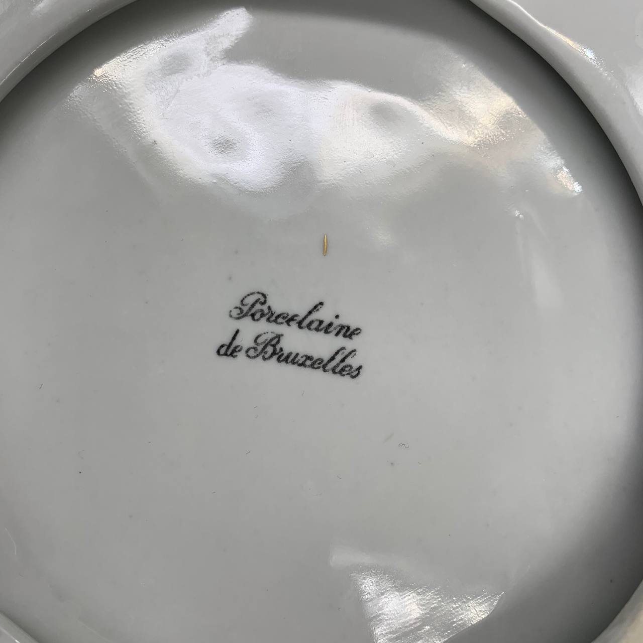 Пепельница для сигар  с декором из полевых цветов, Porcelaine de Bruxelles