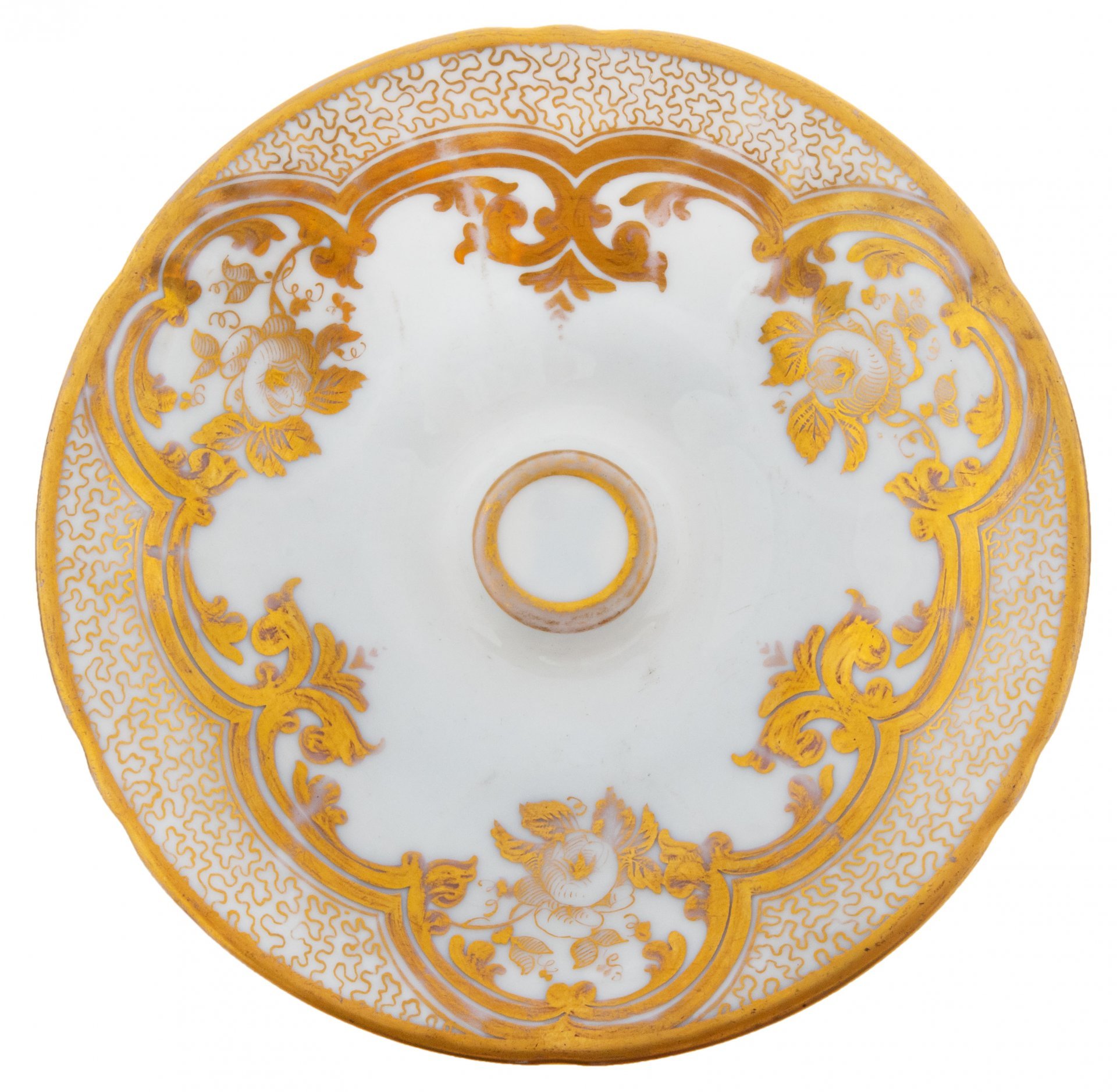 Чайная пара, фарфор, золочение, Porzellanfabrik C. Tielsch & Co, Германия, 1845-1850 гг., C. Tielsch & Co.