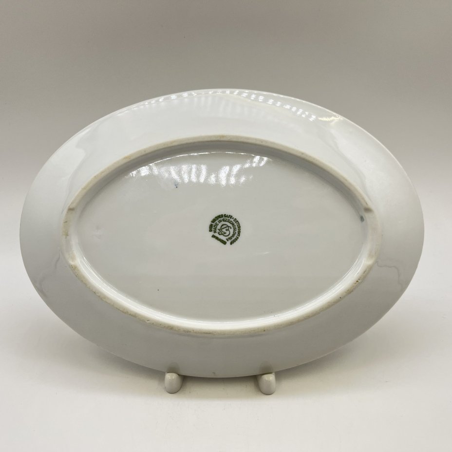 Блюдо сервировочное "Прага", фарфор, Gebrüder Benedikt, Чехословакия, 1970-1980 гг.
