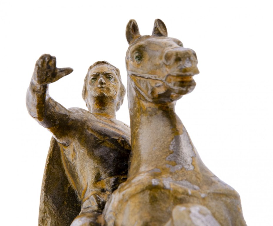 Статуэтка "Медный всадник", олово, лак, Россия, 1960-1980 гг.