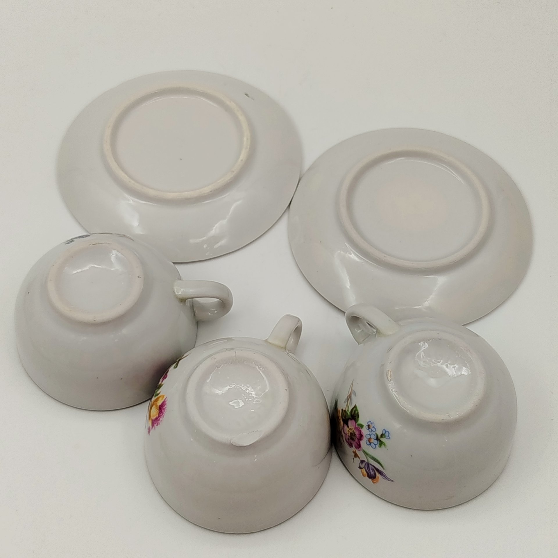 Сервиз детский (кукольный) с цветочным декором, в оригинальной коробке, на 6 персон (15 предметов)