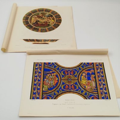 Пара хромолитографий из издания Ferdinand Sere  "Le Moyen Age et la Renaissance...", Фирма "Lemercier", бумага, печать, Франция, 1851-1900 гг.