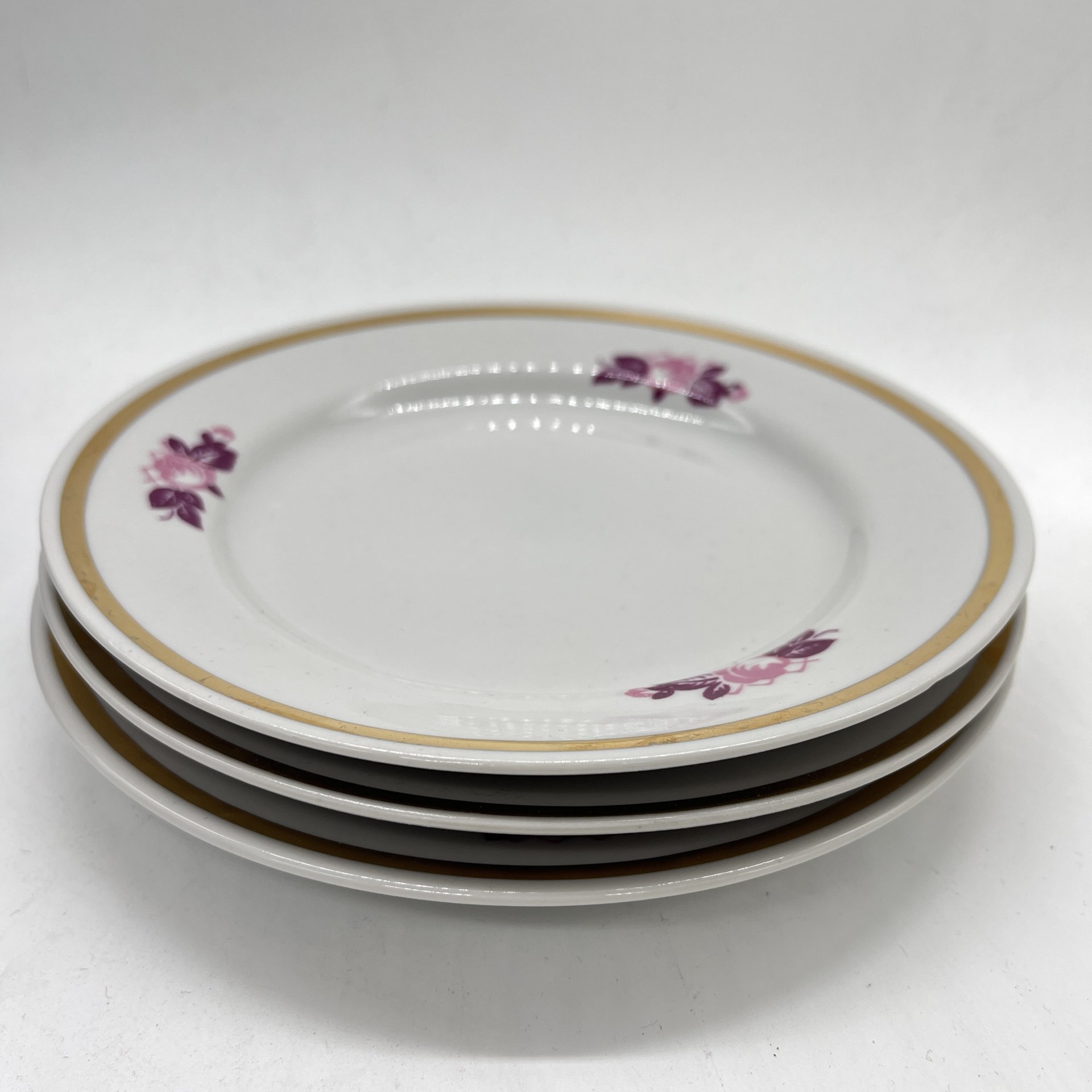 Набор из 3 десертных тарелок с цветочным декором