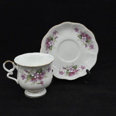 Кофейная пара "Фиалка",  Royal Ascot
