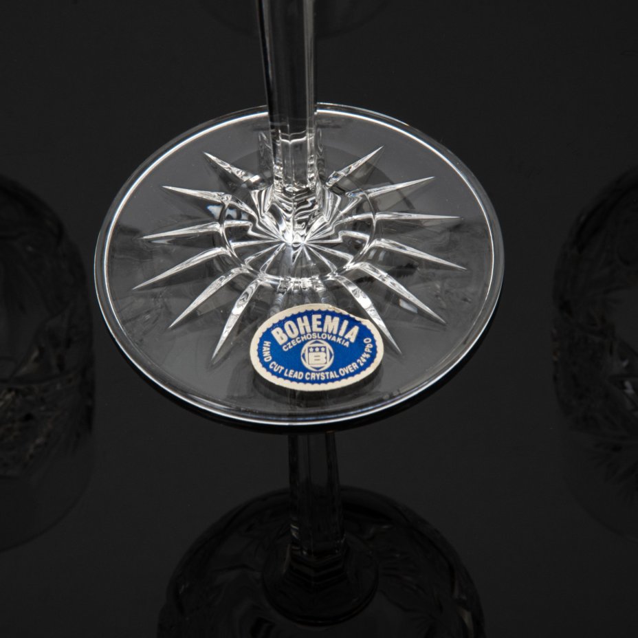 Набор из шести бокалов в оригинальной коробке, Bohemia Crystal (Bohemia Glass)