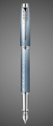 Перьевая ручка Parker IM Royal SE The Last Frontier Artic CT, перо: F, цвет чернил: blue, в подарочной упаковке., Лаки и смолы: лак, латунь, нержавеющая сталь, хром