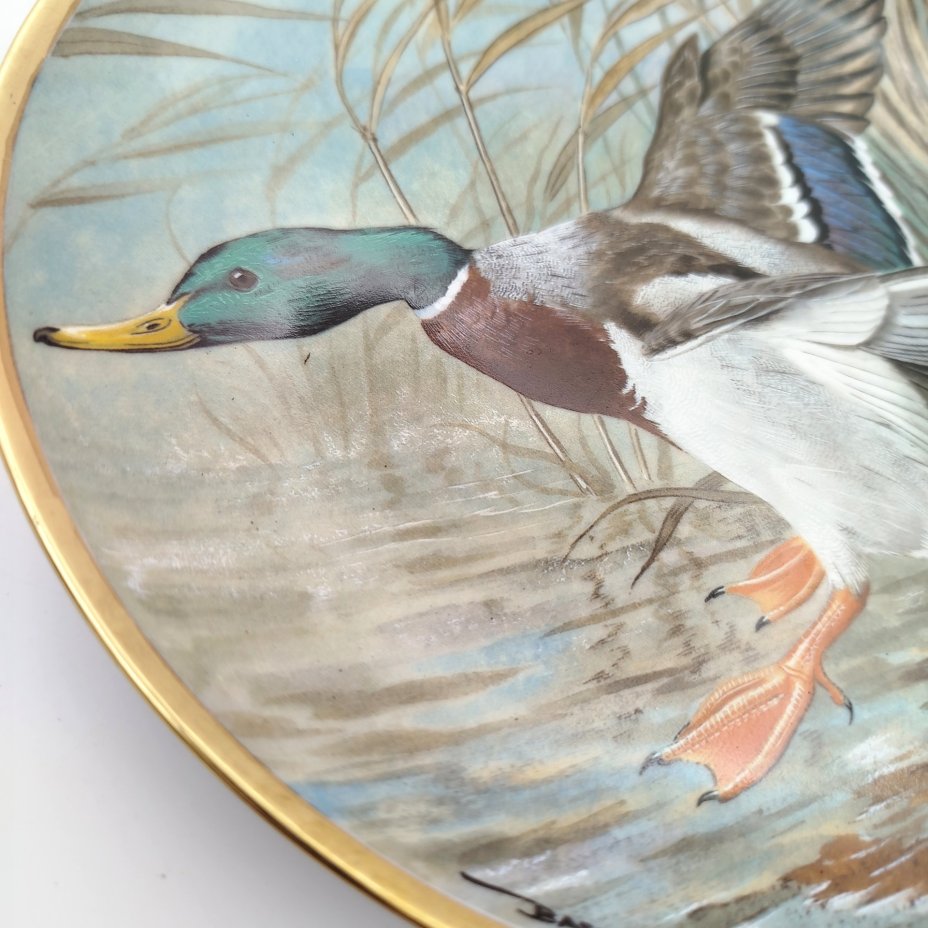 Декоративная тарелка из серии Birds on the water (Basil Ede)