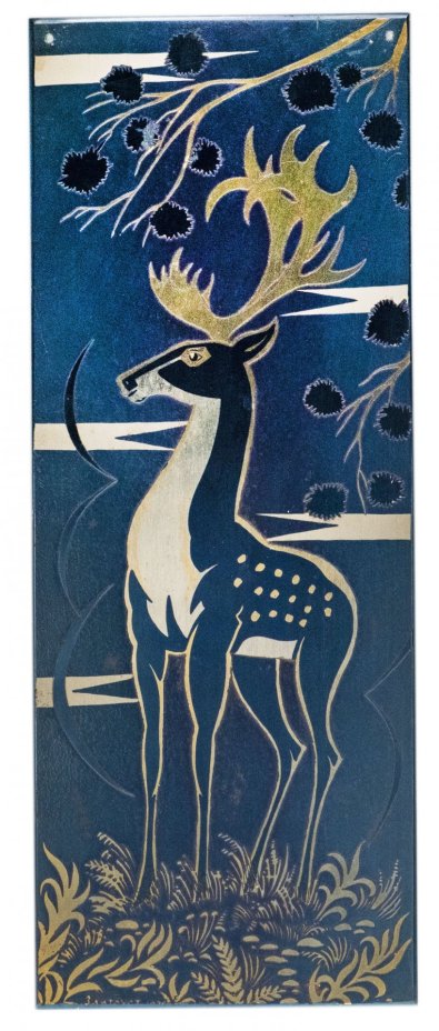 Гравюра на стали "Олень", Златоустовский комбинат, СССР, 1970-1975 гг.