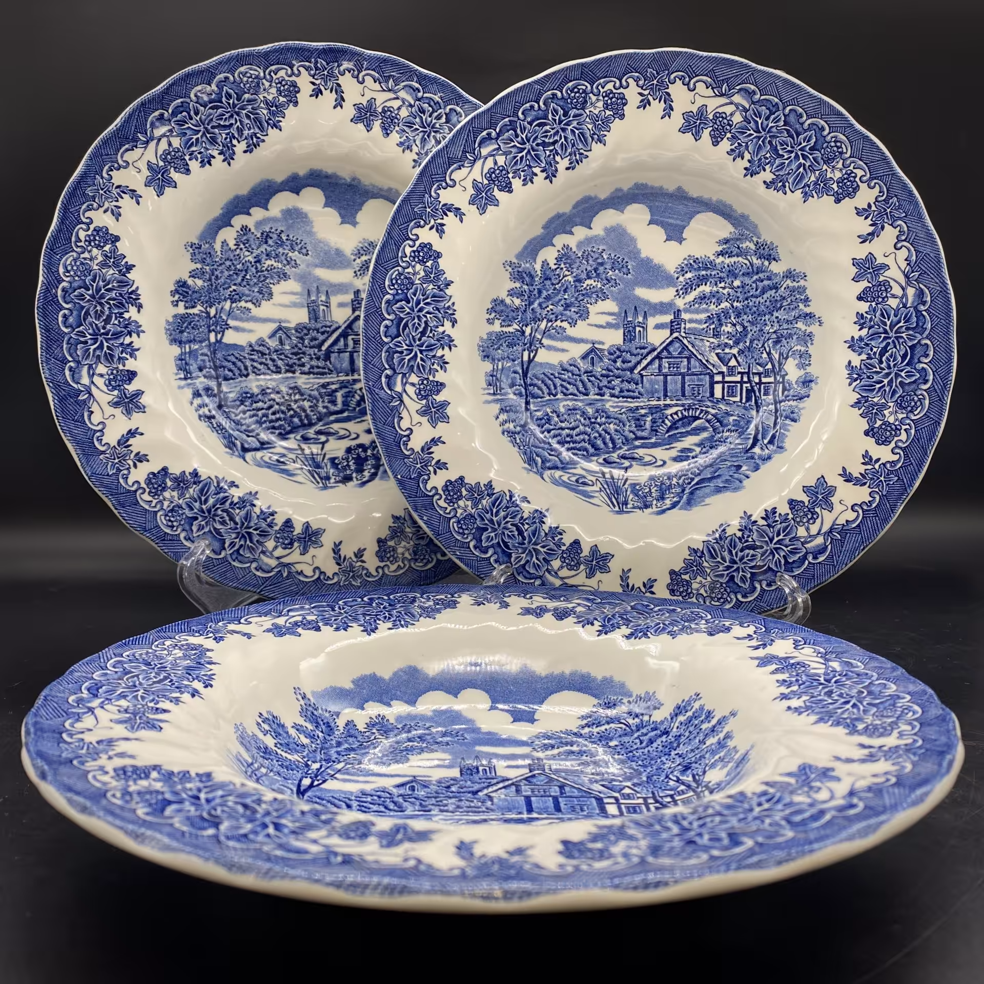 Комплект суповых тарелок из серии "Myott the Brook", Staffordshire