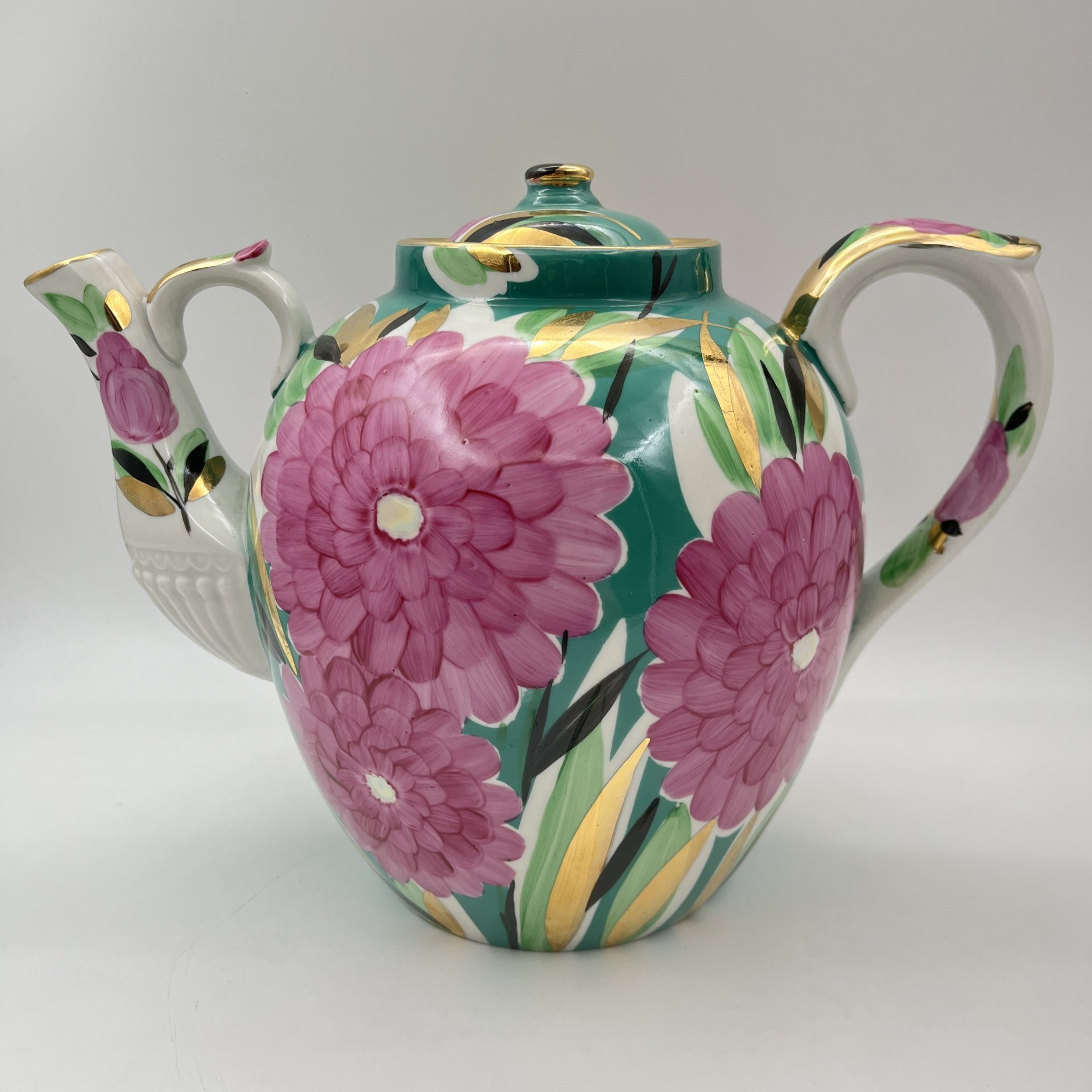 Чайник доливной "Хризантемы", автор В.К. Яснецов