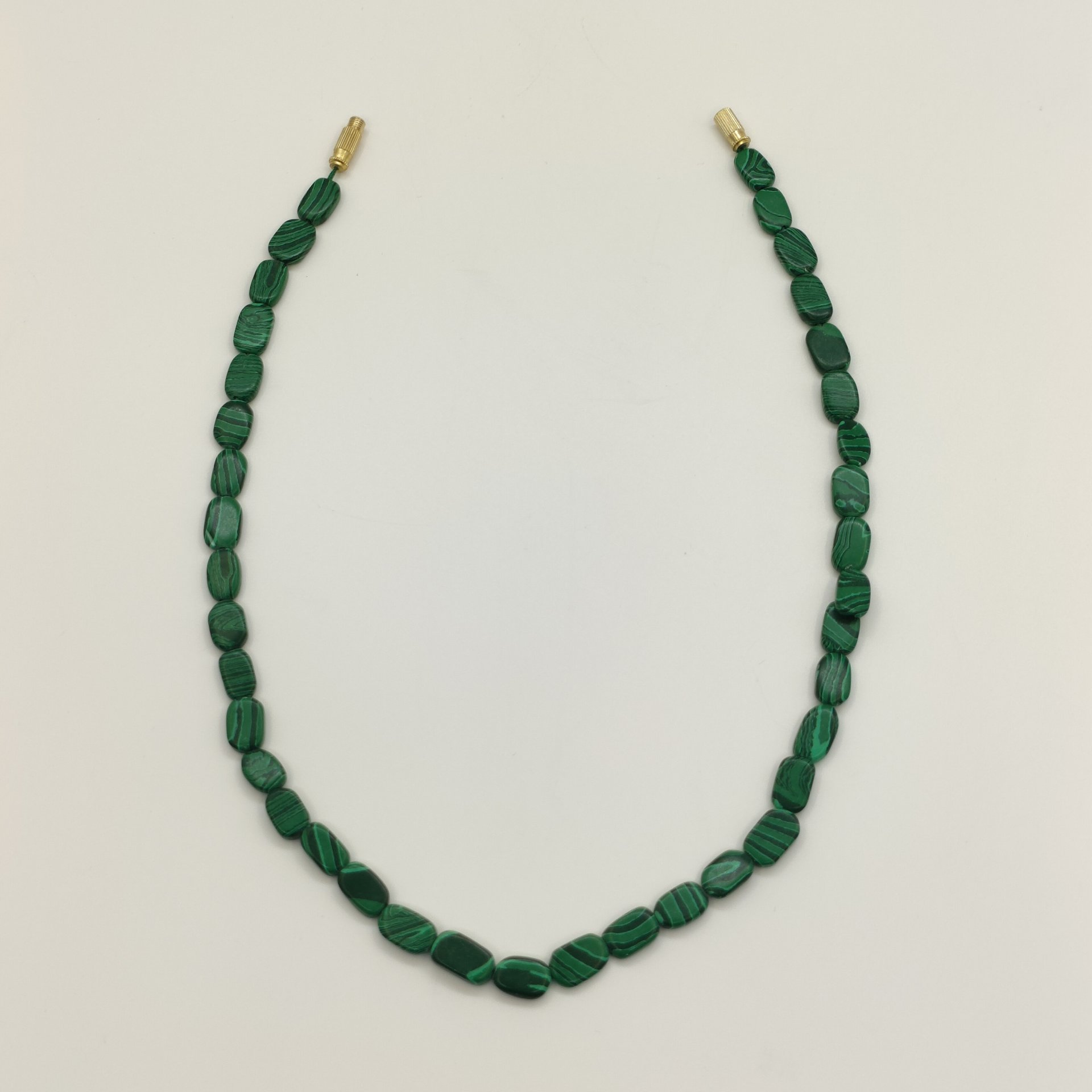 Бусы из бусин под малахит, металл, композитный материал, СССР, 1970-1990 гг.