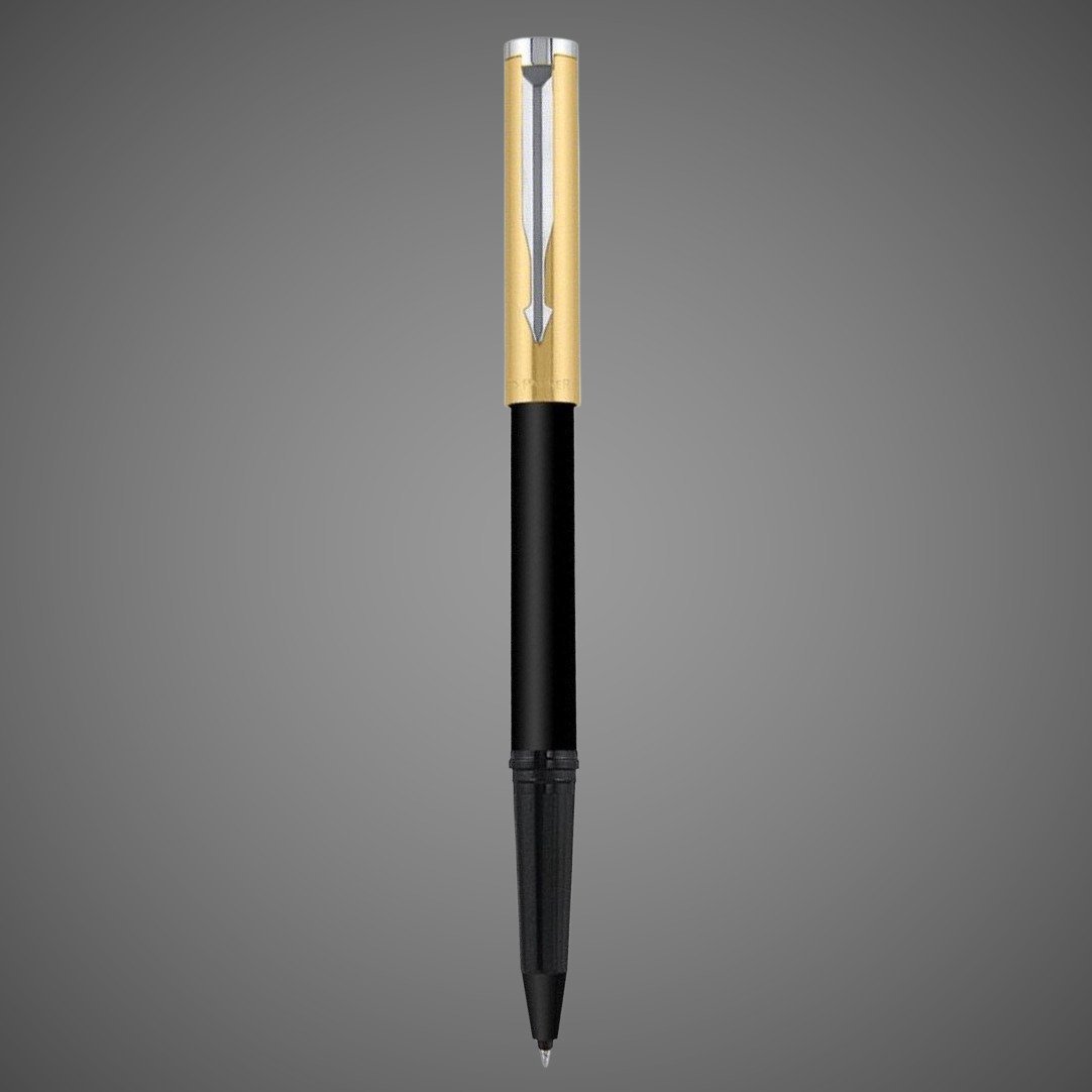 Ручка шариковая Parker "Beta Premium Gold", в подарочной упаковке, Металлы: нержавеющая сталь, пластик