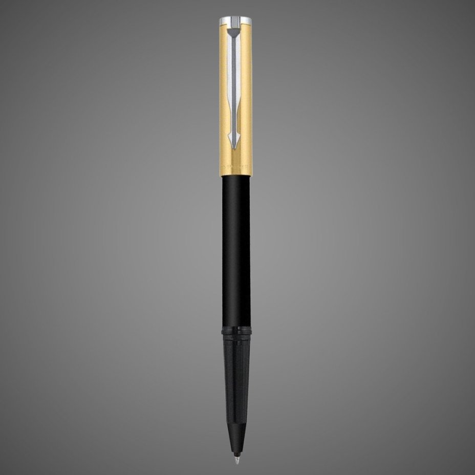 Ручка шариковая Parker "Beta Premium Gold", в подарочной упаковке, Металлы: нержавеющая сталь, пластик