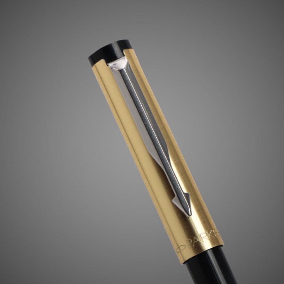 Ручка шариковая Parker "Beta Premium Gold", в подарочной упаковке, Металлы: нержавеющая сталь, пластик