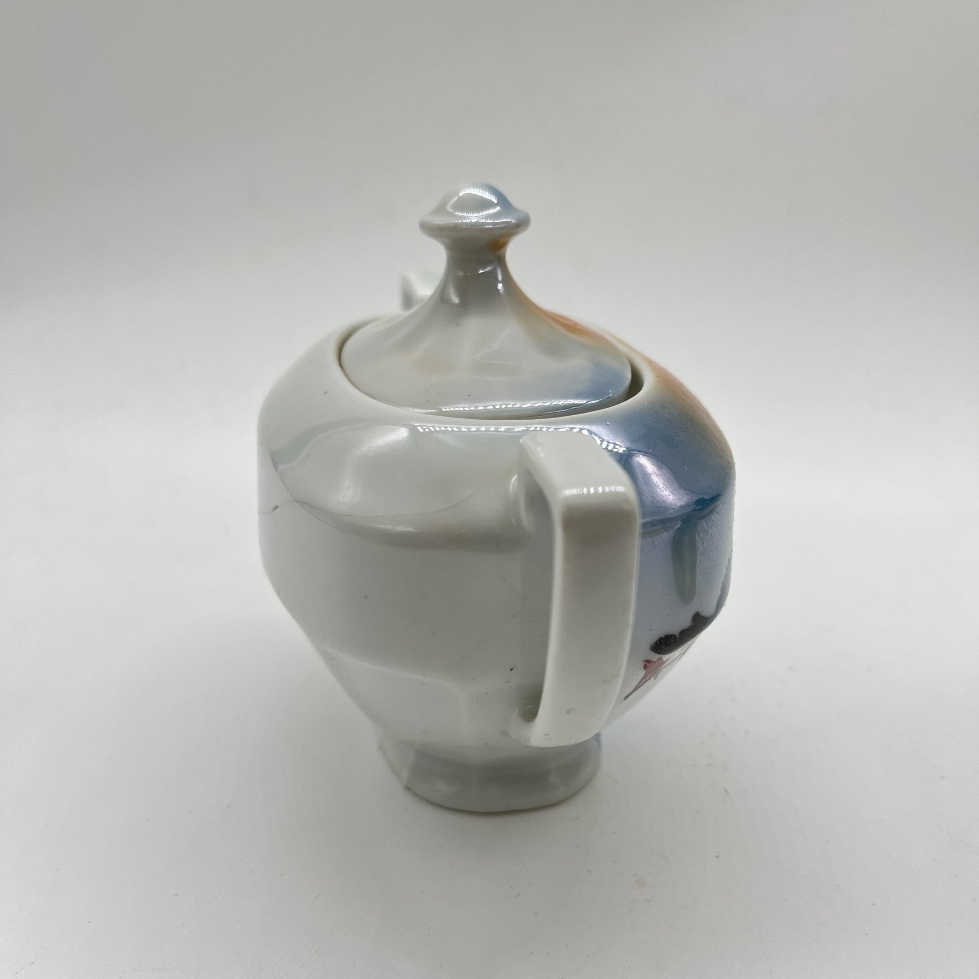 Сахарница "Птички", фарфор, деколь, Victoria, Чехословакия, 1970-1990 гг.