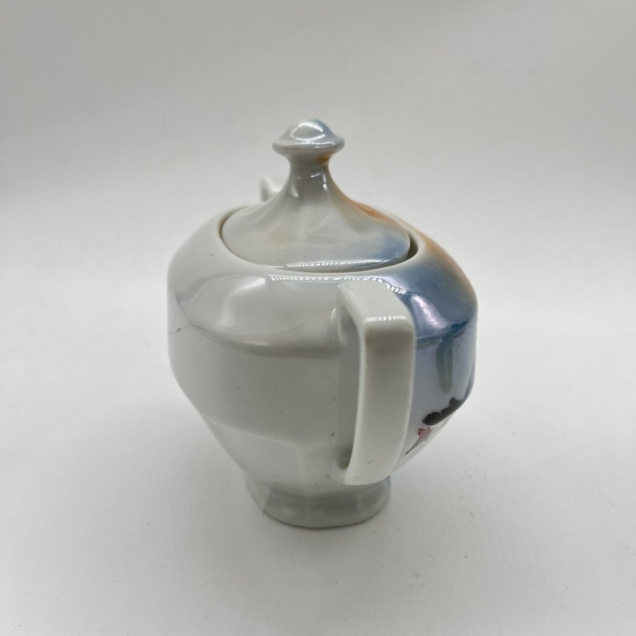 Сахарница "Птички", фарфор, деколь, Victoria, Чехословакия, 1970-1990 гг.