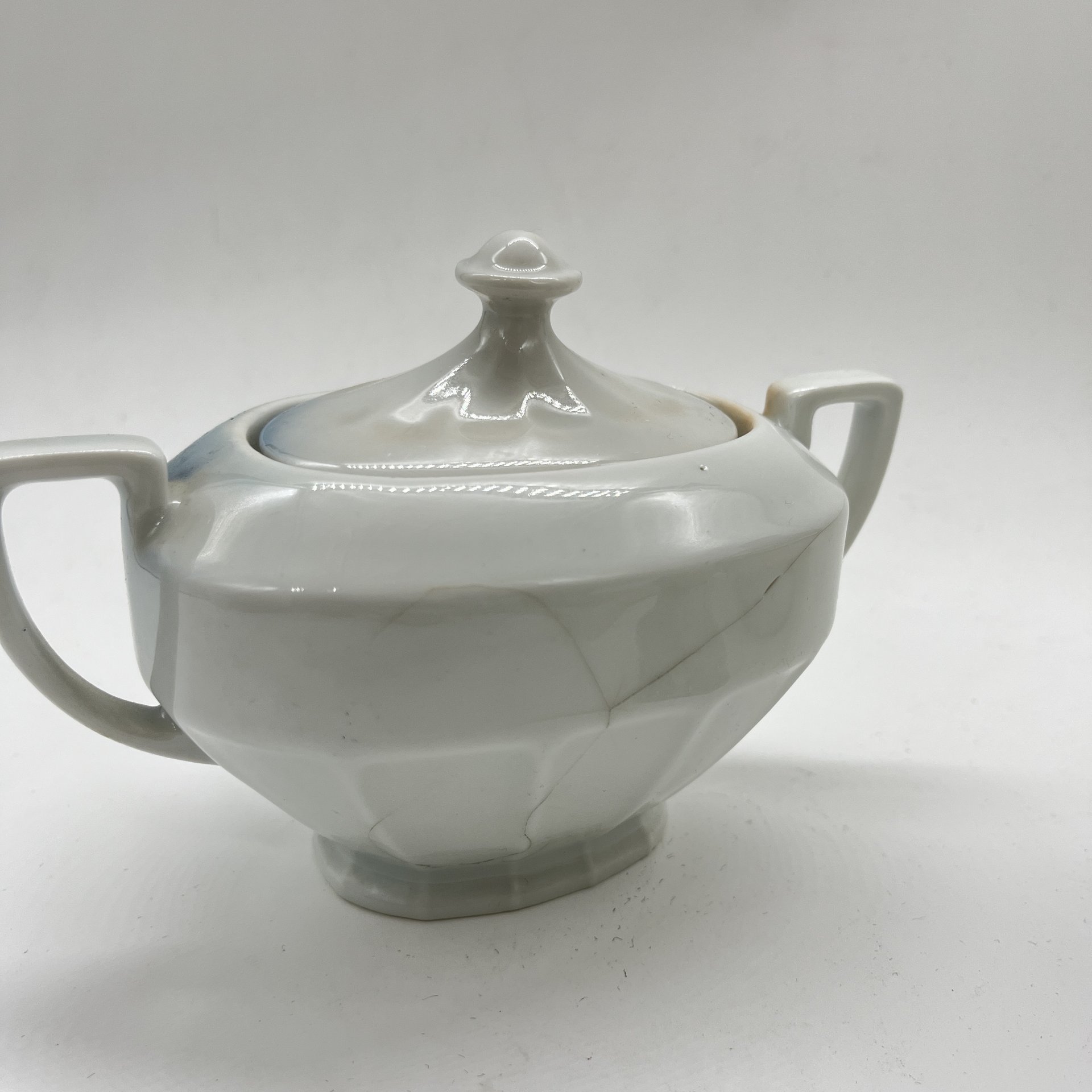 Сахарница "Птички", фарфор, деколь, Victoria, Чехословакия, 1970-1990 гг.