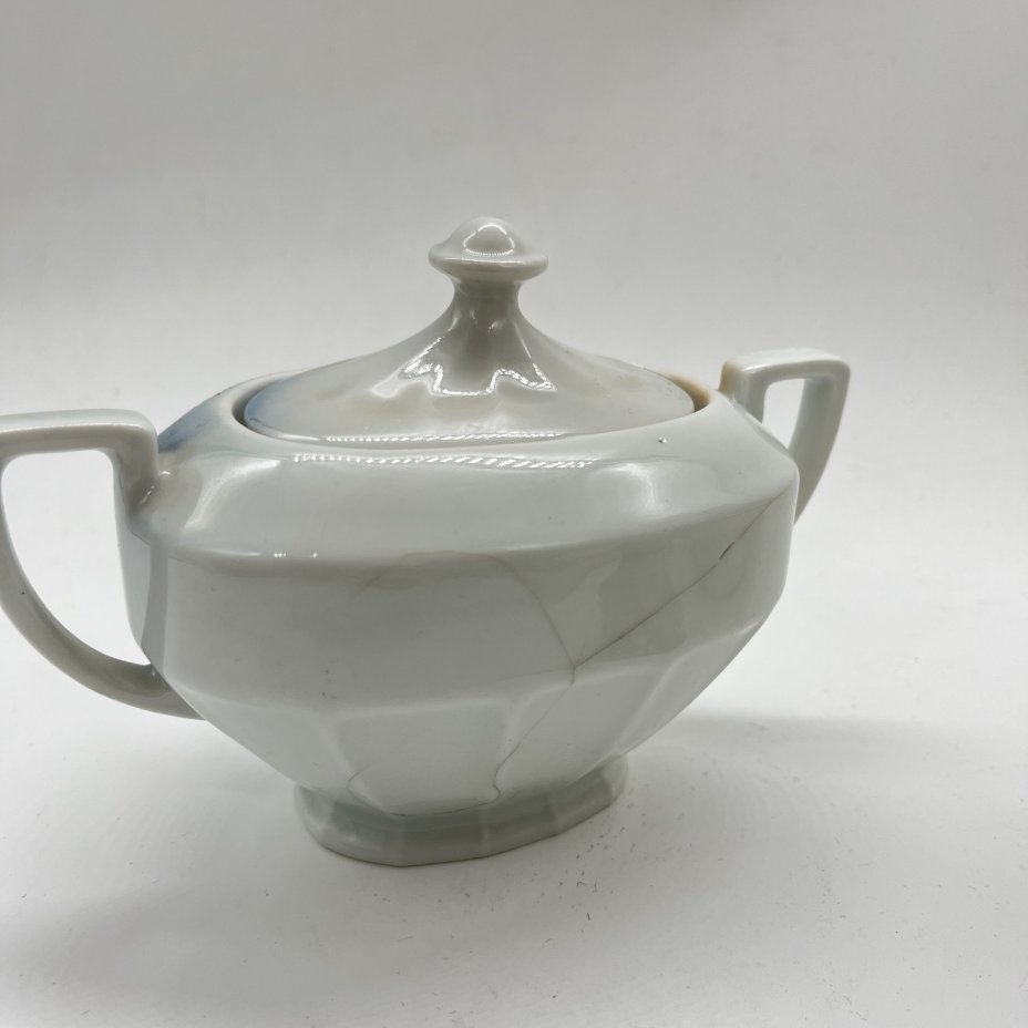 Сахарница "Птички", фарфор, деколь, Victoria, Чехословакия, 1970-1990 гг.