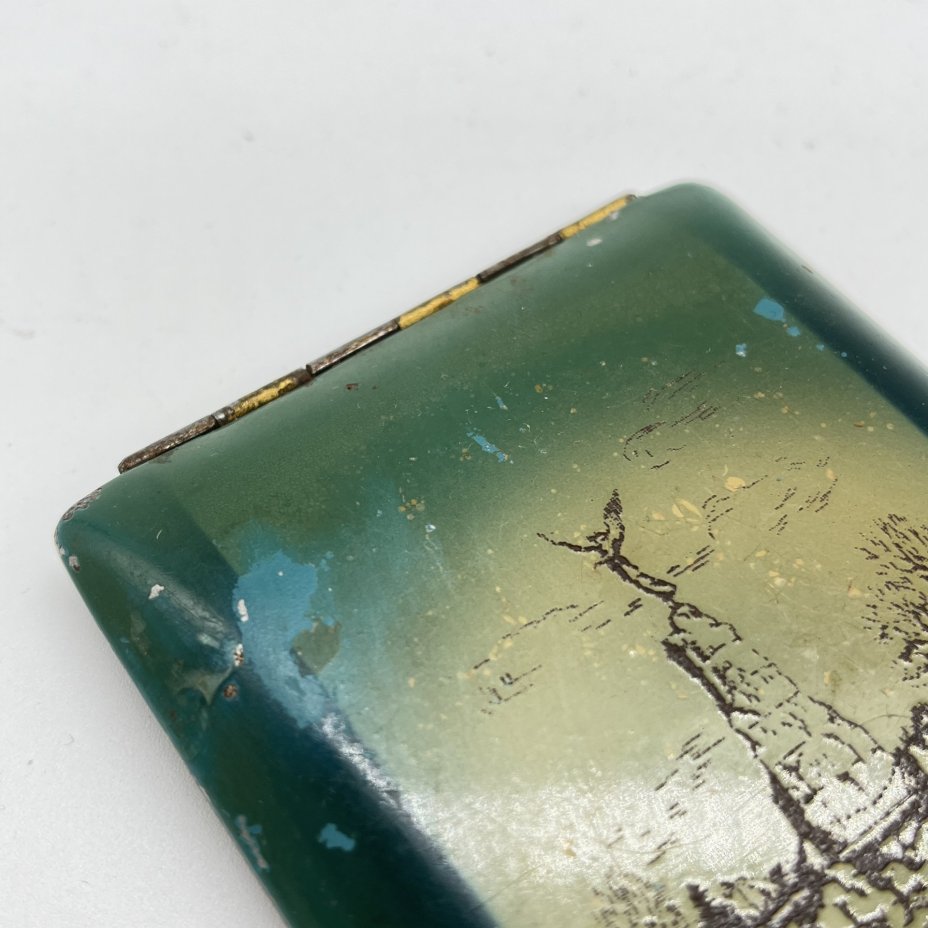 Портсигар с изображением памятника броненосцу "Русалка" в Таллине