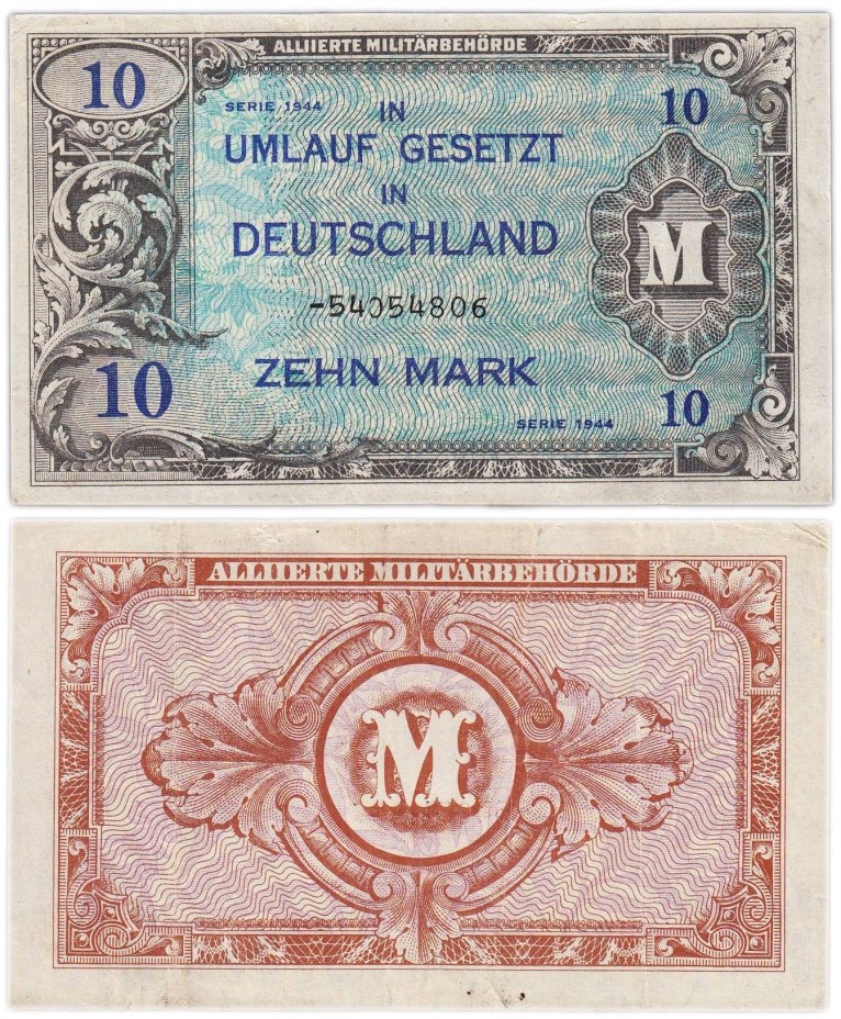 Германия 10 марок 1944