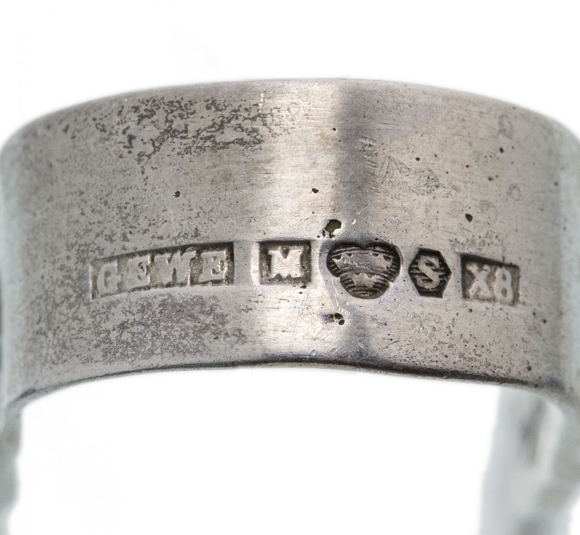 Щипцы для сахара с растительным декором, серебро 830 пр., фирма "Gewe Silvervarufabriken", г. Мальме, Швеция, 1948 г.